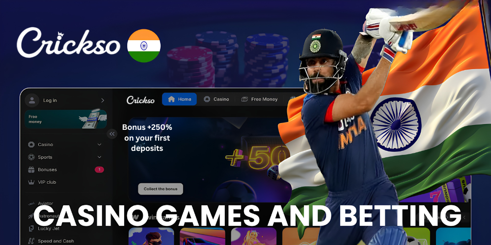 Live Casino Games and Betting Sports in Crickso India