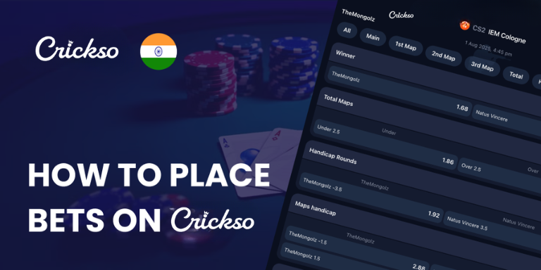 Guide to Place Bets in Crickso India