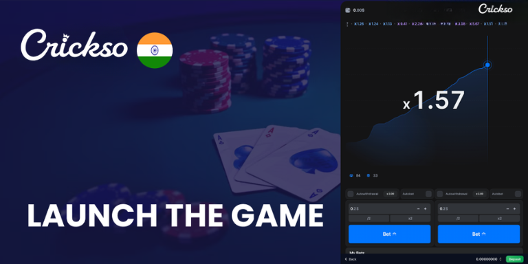 Launch the game in Crickso India