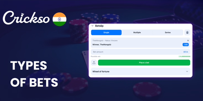 Types of Bets on Crickso India
